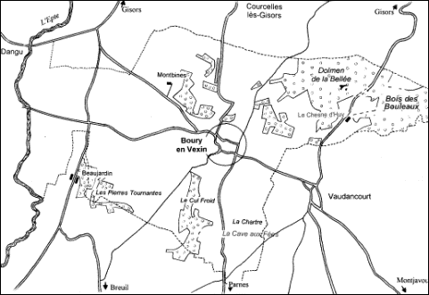 plan de Boury en Vexin